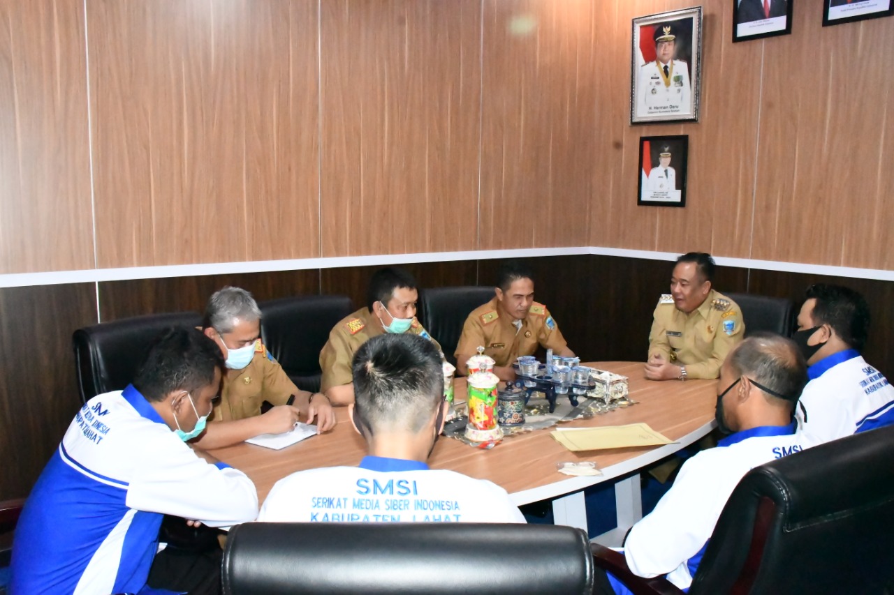 Hendak Pelantikan Pengurus, SMSI Lahat Audiensi Dengan Bupati