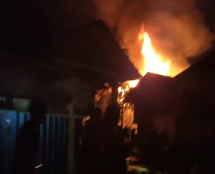 Terjadi Kebakaran di Desa Rambai Kaca, 1 Rumah Habis Terbakar