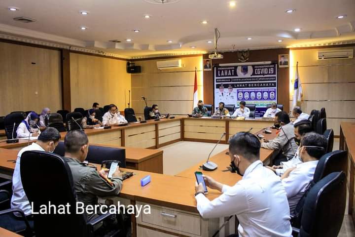 Pemkab Lahat Gelar Rakor Terkait Monitoring Isolasi Mandiri bagi Pasien Terkonfirmasi Positif Covid-19