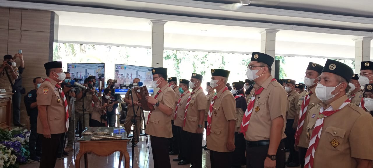 Pengurus Kwartir Cabang Gerakan Pramuka Lahat Masa Bakti 2019- 2024 Resmi Dilantik