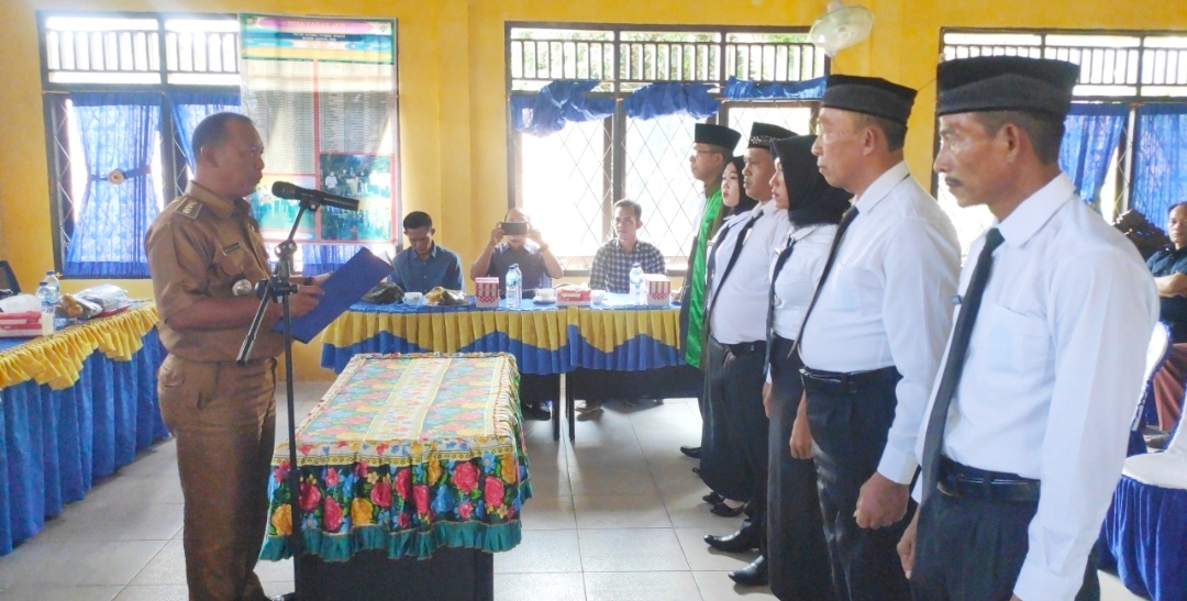 Anggota BPD Desa Pagar Jati Kec Panang Enim Resmi Dilantik