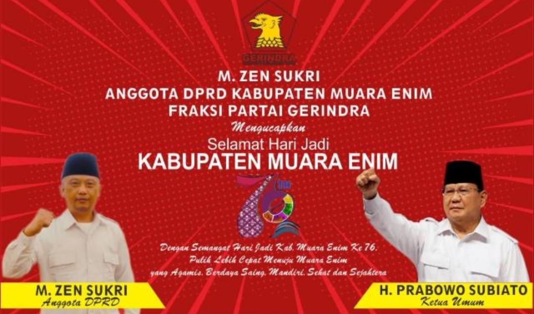 M Zen Sukri Optimis Kabupaten Muara Enim Akan Lebih Baik Lagi