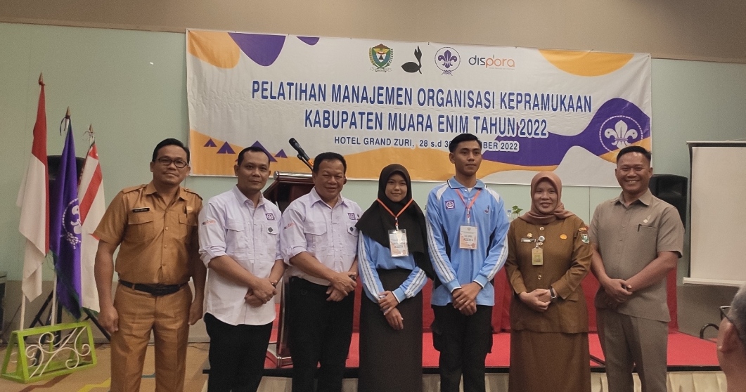 Dispora Muara Enim Adakan Pelatihan Manajemen Organisasi Kepramukaan Tahun 2022