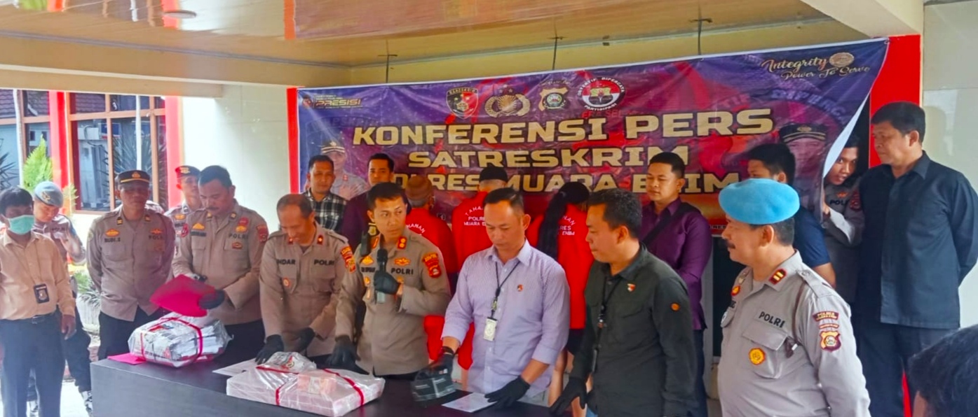 Korupsi Milyaran, Oknum PLH Kades, Ketua BPD dan Tim 11 Di Ringkus Polres Muara Enim