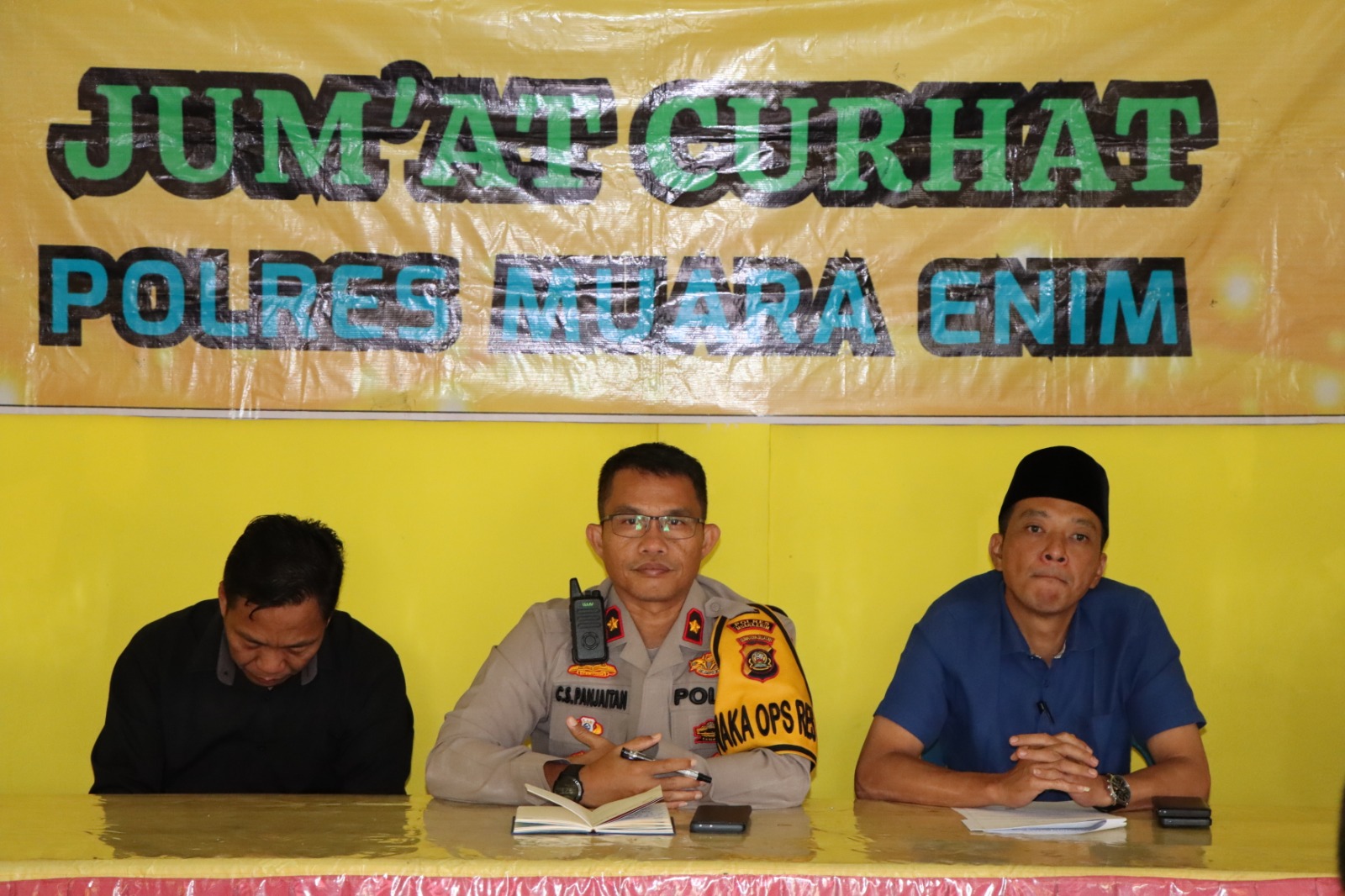 Jumat Curhat , Warga Muara Enim  Bisa Sampaikan Keluhan Ke Waka Polres Muara Enim