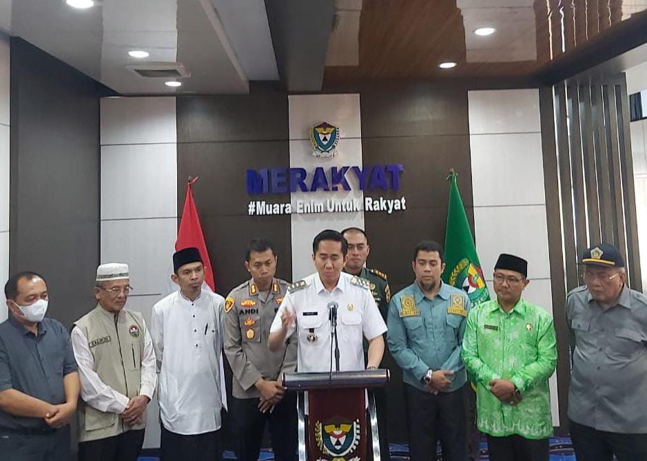 Melalui Konferensi Pers, Forkopimda Muara Enim Jelaskan Terkait Marawis di Peresmian Gereja Yang Viral