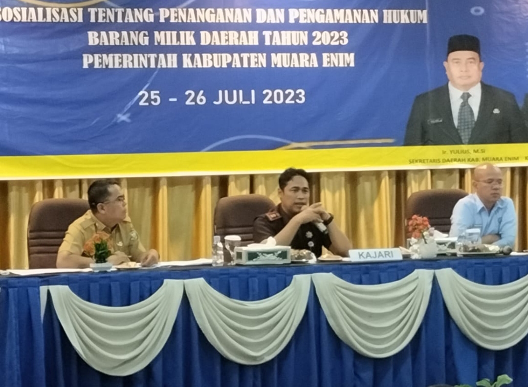 Kajari Muara Enim Sosialisasikan Tentang Penanganan dan Pengamanan Hukum Barang Milik Daerah
