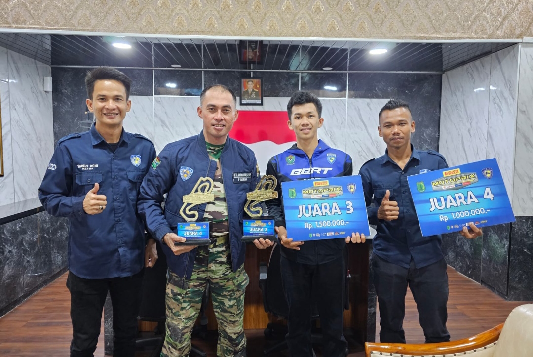 Pembalap Dandim 0404 Jadi Juara, mengharumkan nama Muara Enim