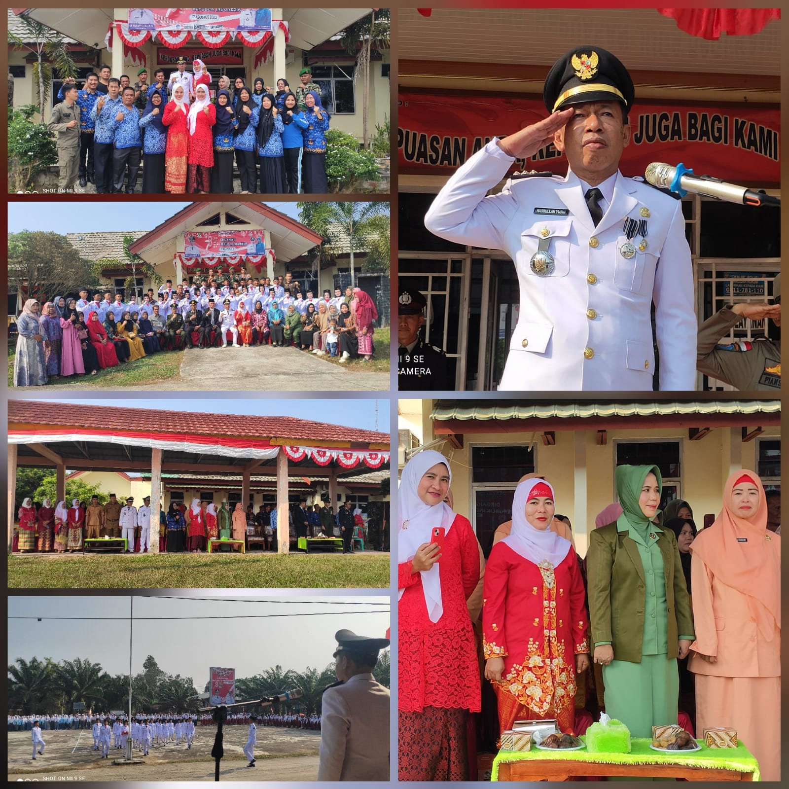 Upacara detik-detik proklamasi kemerdekaan RI Ke-78 Di Kecamatan Benakat Berjalan Khidmad