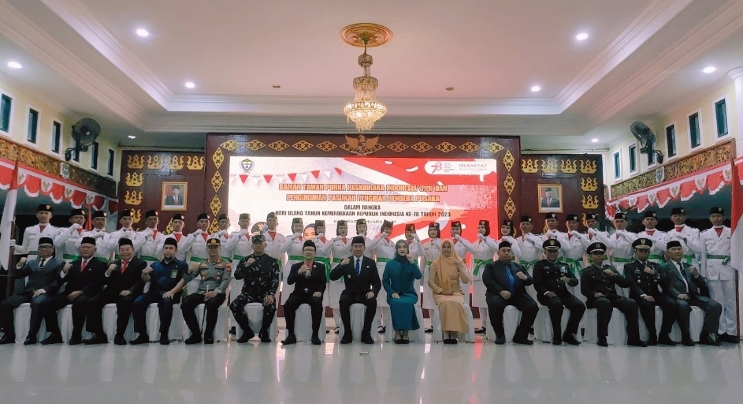Sebanyak 50 Anggota Paskibraka Muara Enim di Kukuhkan, Siap Laksanakan Tugas Mulia