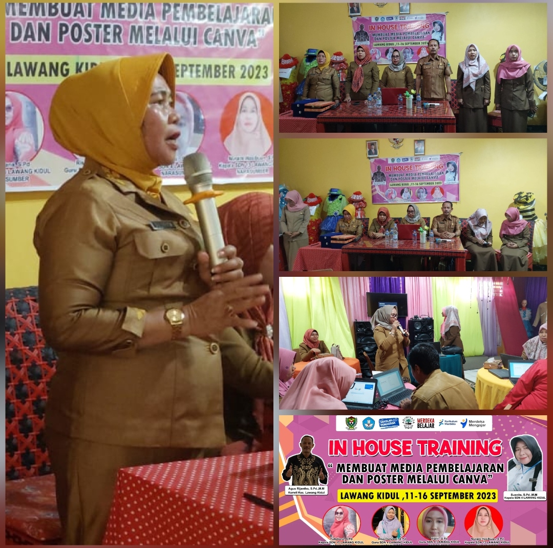 SDN 4 Lawang Kidul Adakan Pelatihan IHT, Tingkatkan Pengetahuan Teknologi Digital Malalui Canva