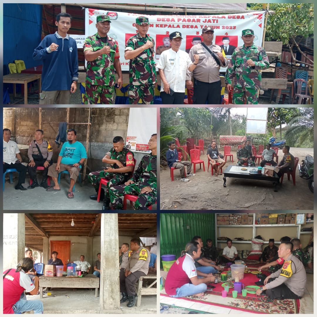 Camat dan Forkopimcam Kecamatan Benakat Monitoring Persiapan dan Kesiapan Pilkades