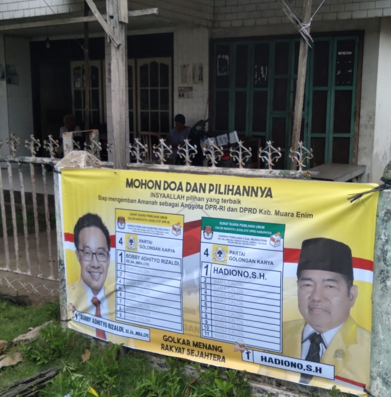 Baleho Hadiono, Caleg DPRD Muara Enim Nomor Urut 1 Partai Golkar Diminati Masyarakat
