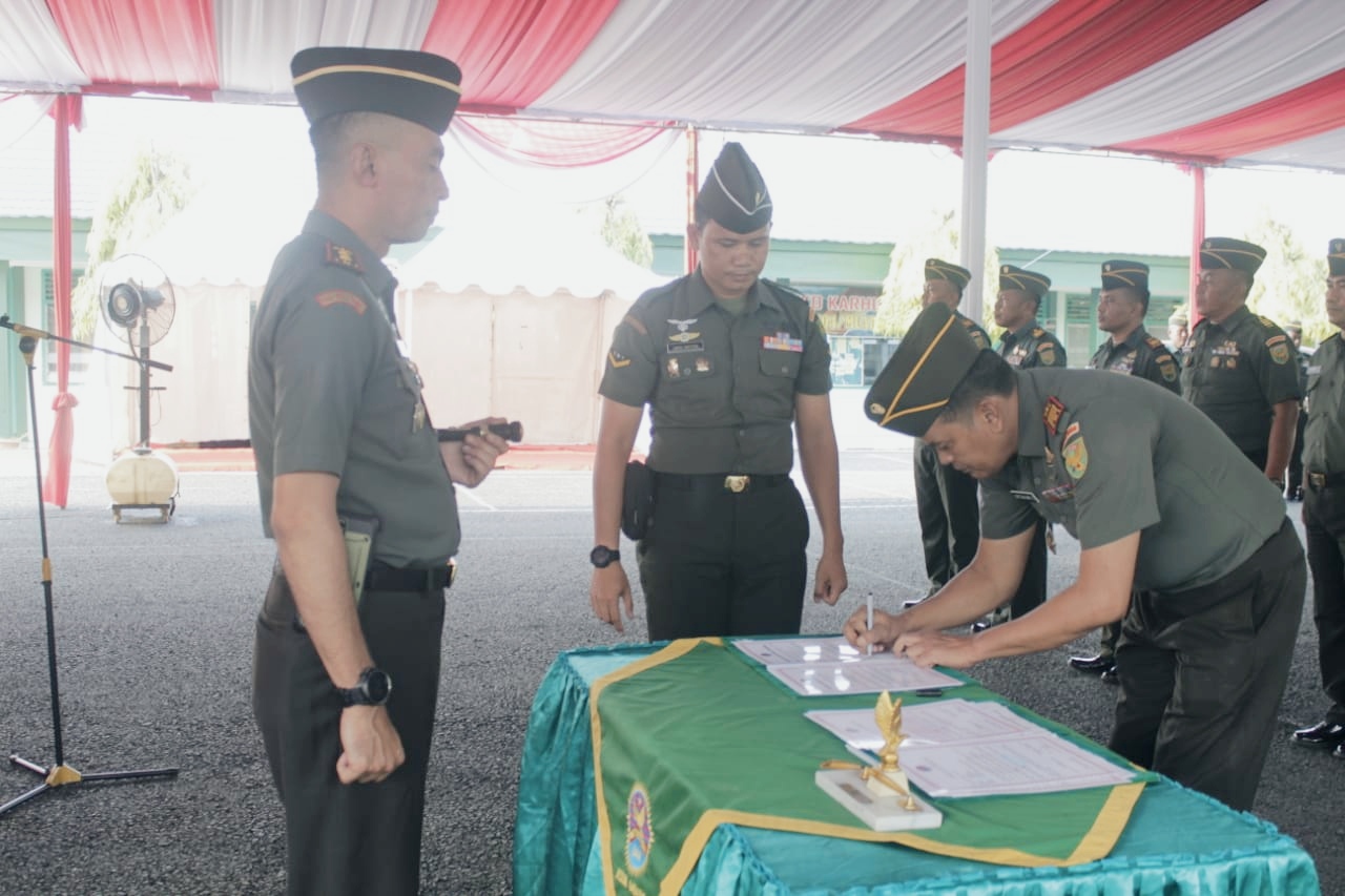Berikut Nama-nama Danramil dan Staf Kodim 0404/Muara Enim yang Baru di Sertijab