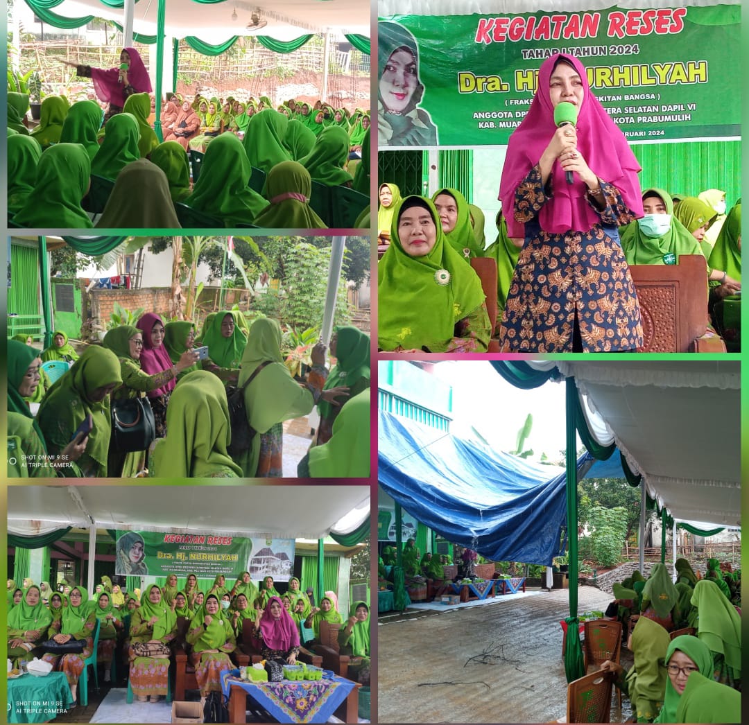 Anggota Muslimat NU Muara Enim Berebut Foto Selvi dengan Dra Hj Nurhilyah Juarsah