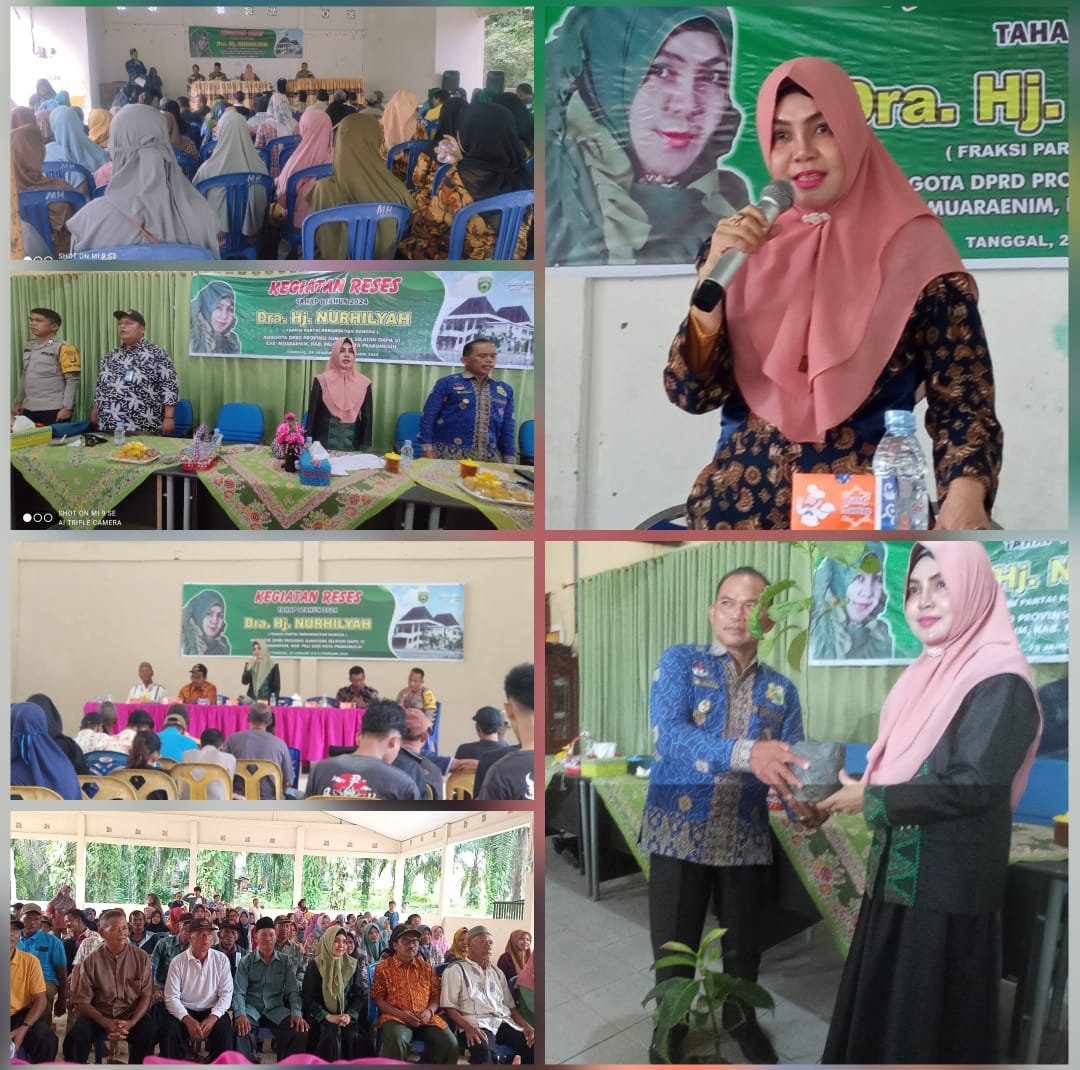 Reses Hari Kedua, Anggota DPRD Prov Sumsel H Nurhilyah Juarsah Komitmen Perjuangkan Aspirasi