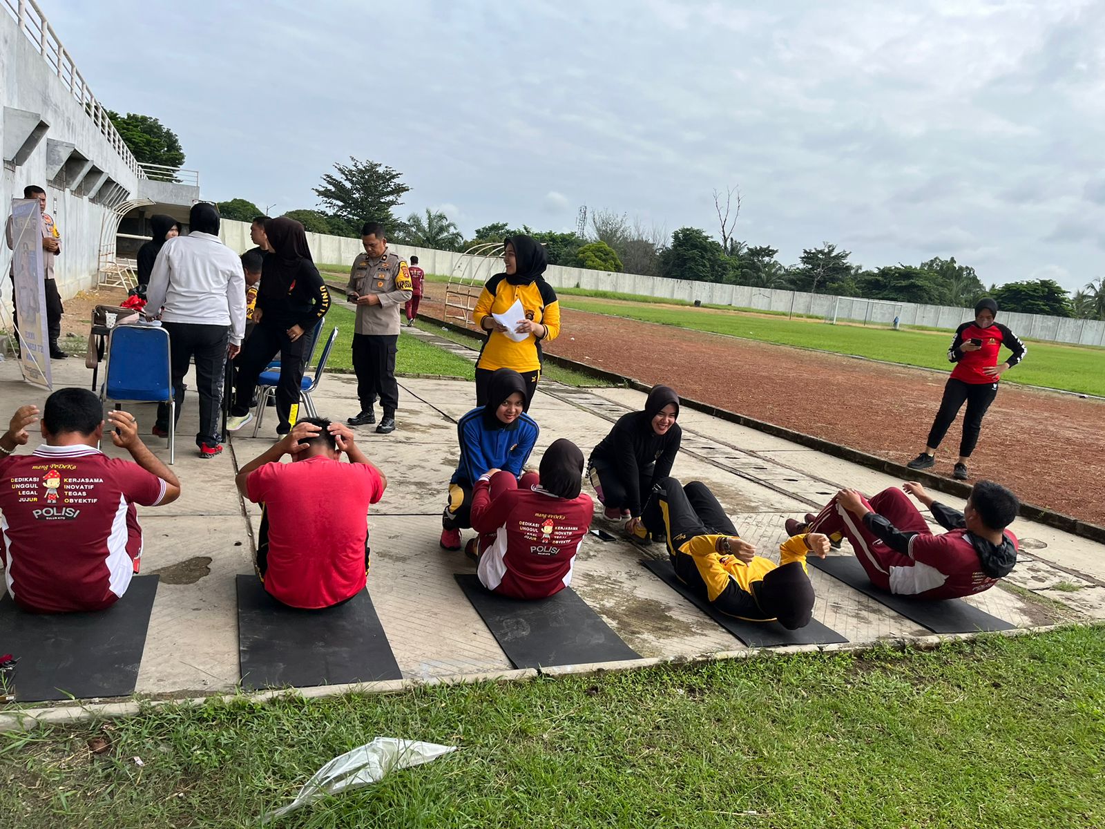 Polres Muara Enim Gelar Test Kesamaptaan Semester I Tahun 2024
