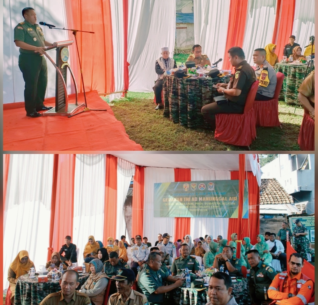 Gerakan TNI AD Manunggal Air Di Wilayah Kodim 0404 / Muara Enim, Tahap Awal Peresmian 1898 Titik Air Se Indonesia