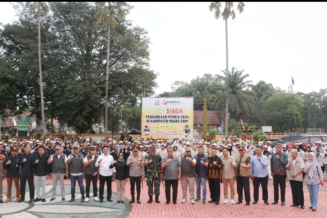 Apel Siaga Bawaslu, Berikut Pesan PJ Bupati Muara Enim Kepada Pengawas Pemilu