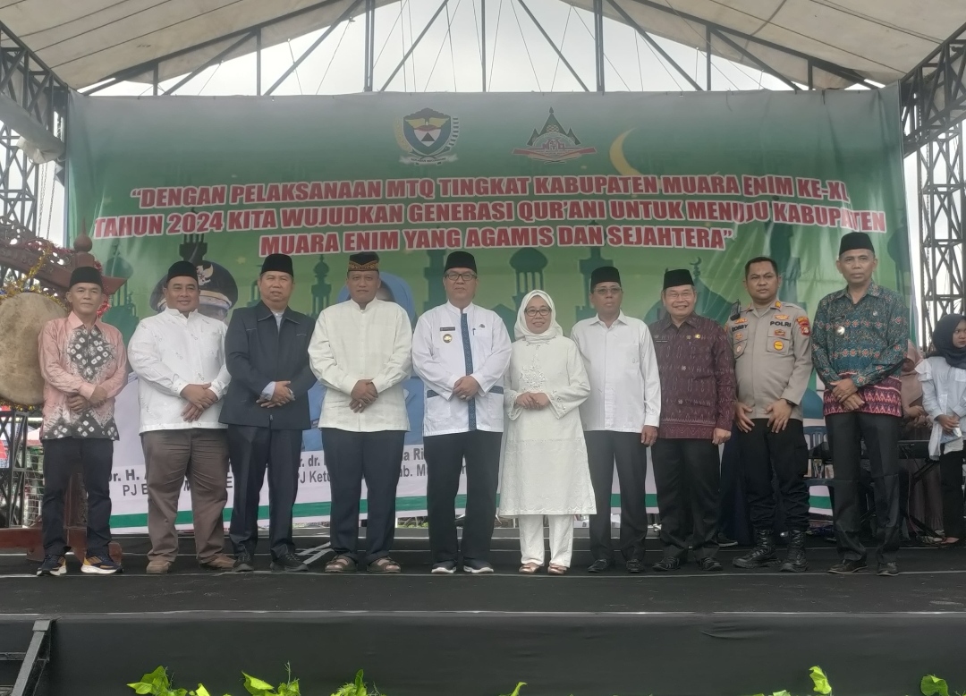 Dandim 0404/Muara Enim Dampingi Pj Bupati Dalam Pembukaan MTQ Tingkat Kabupaten