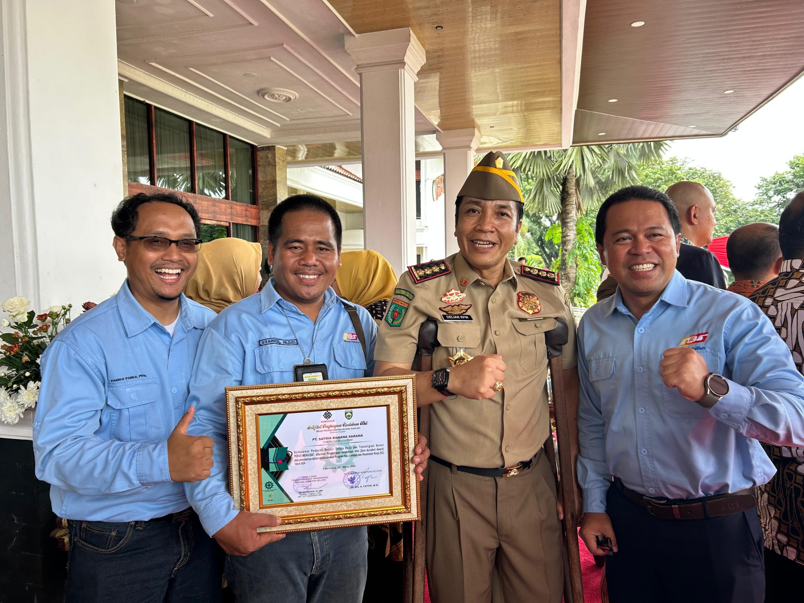 PT SBS Berhasil Rebut Penghargaan Kementerian Ketenagakerjaan RI Tahun 2024