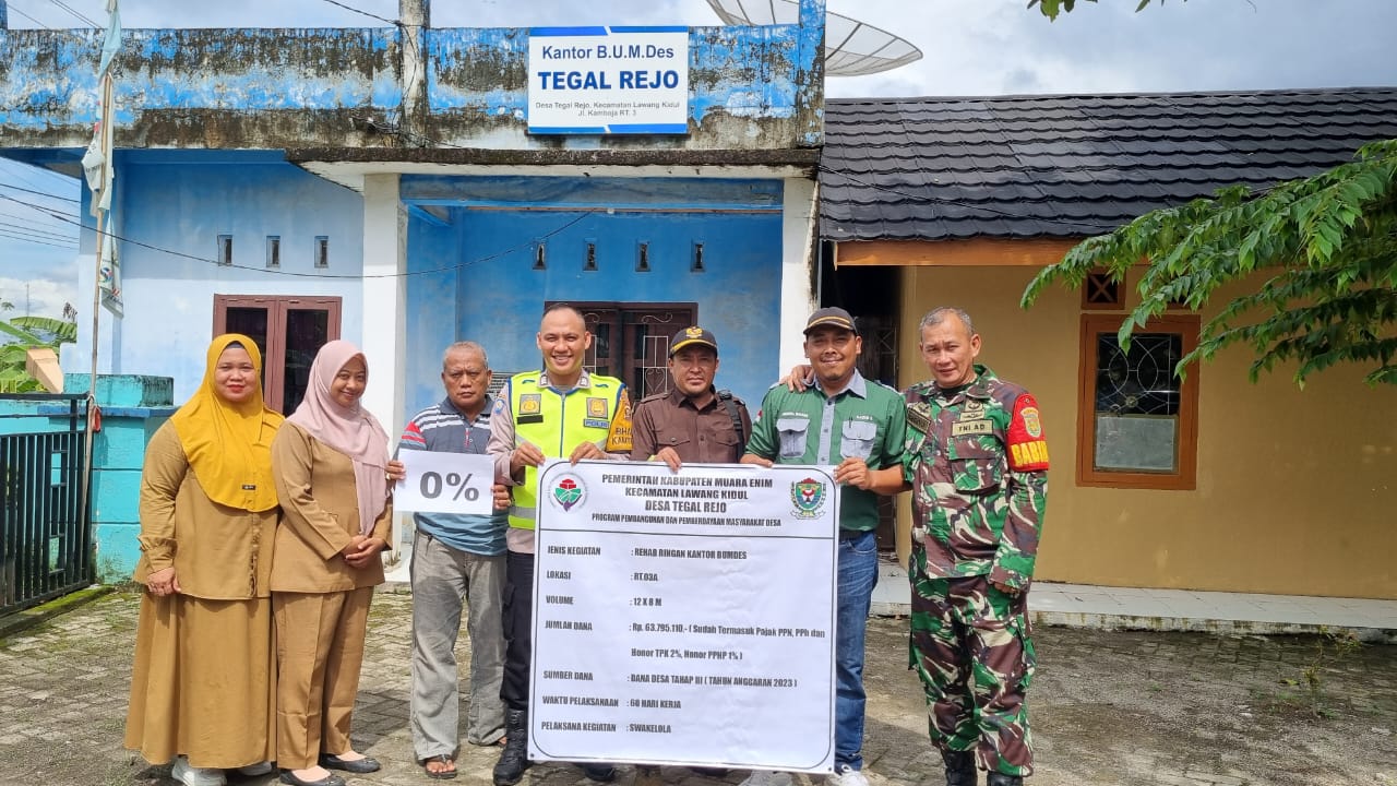 Pelda Decky Babinsa Desa Tegal Rejo Dampingi Pemdes Laksanakan Titik Nol DD