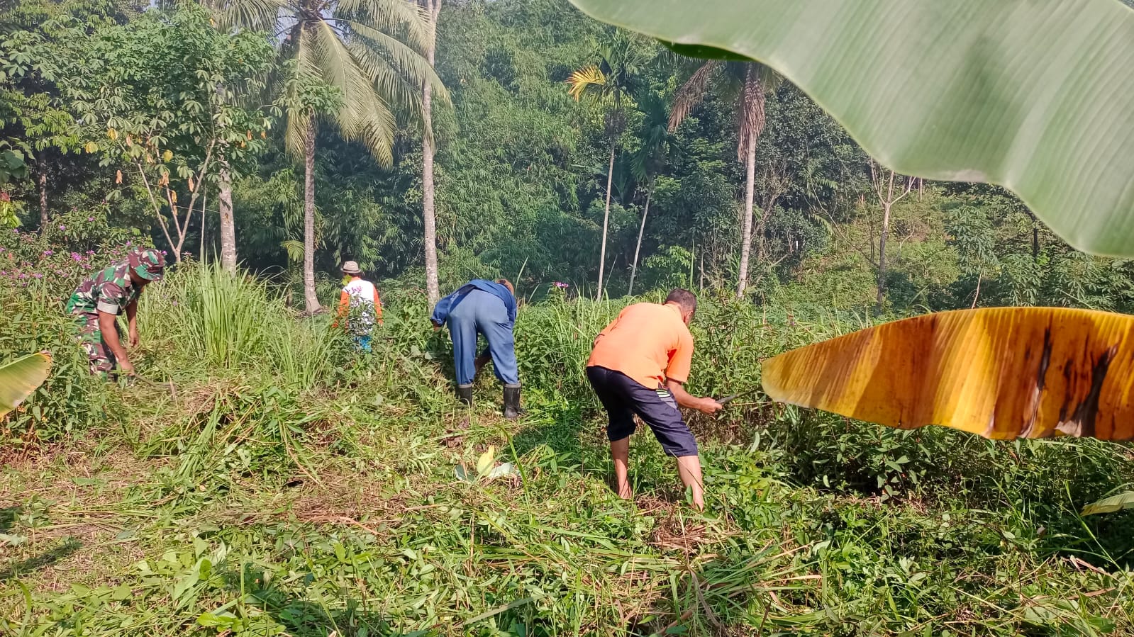 Serda Nyamadi, Gotong Royong Bersama Warga Kelurahan Tansel