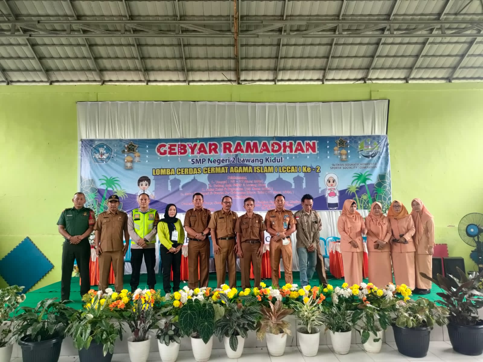 Hadiri Lomba Cerdas Cermat, Pelda Decy Iskandar Sampaikan Pesan Kamtibmas Ke Pelajar SMPN 2 Tegal Rejo