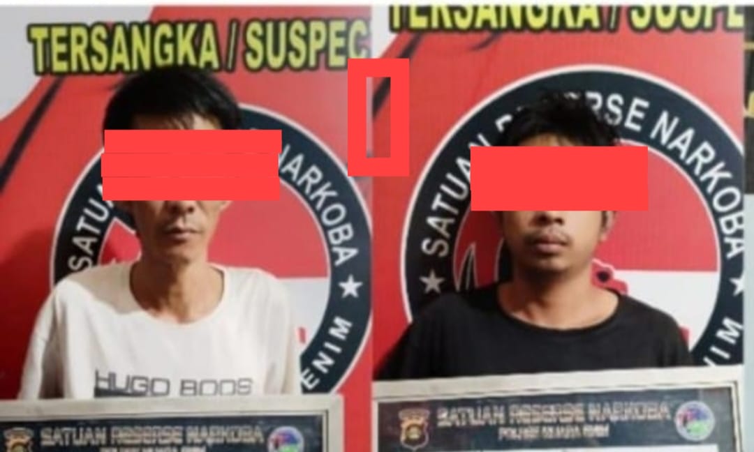 Team Trabas Polsek Gunung Megang Tangkap Para Pelaku Penyalagunan Narkoba di perlintasan rel kereta api