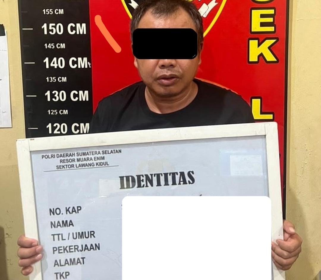 Team Lakid Polsek Lawang Kidul Tangkap Pelaku Pencurian Uang di warung Pasar Tanjung Enim