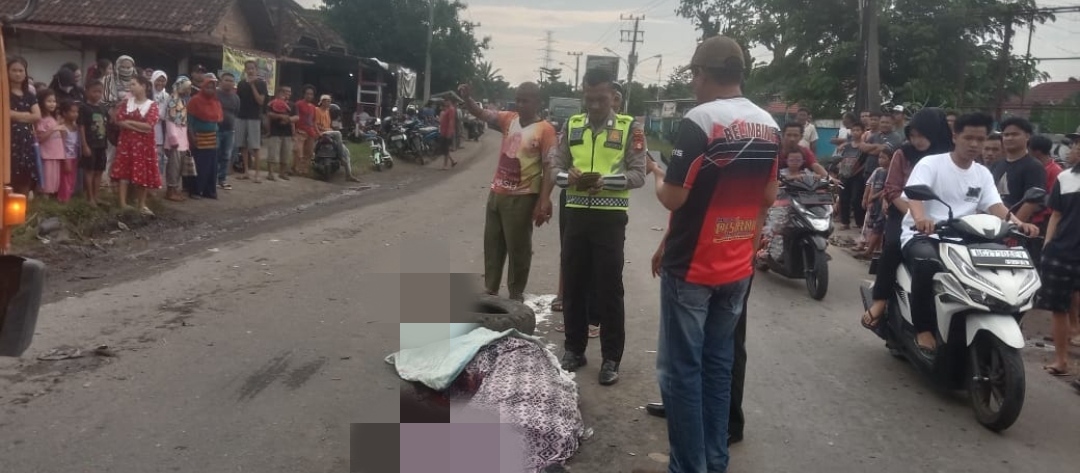 Laka Lantas di Jalan Lintas Prabumulih-Muara Enim korban meninggal dunia di TKP