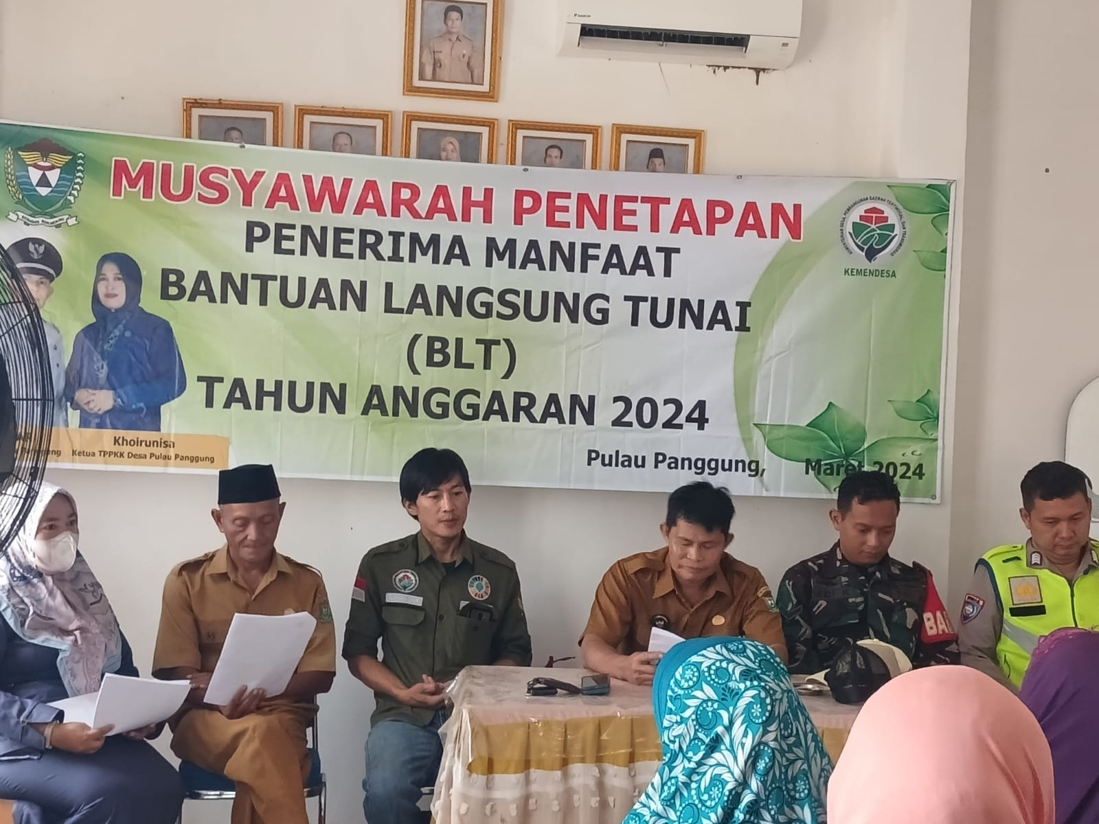 Serda Dedi, Hadiri Rapat Musyawarah Penetapan BLT DD di Desa Pulau Panggung