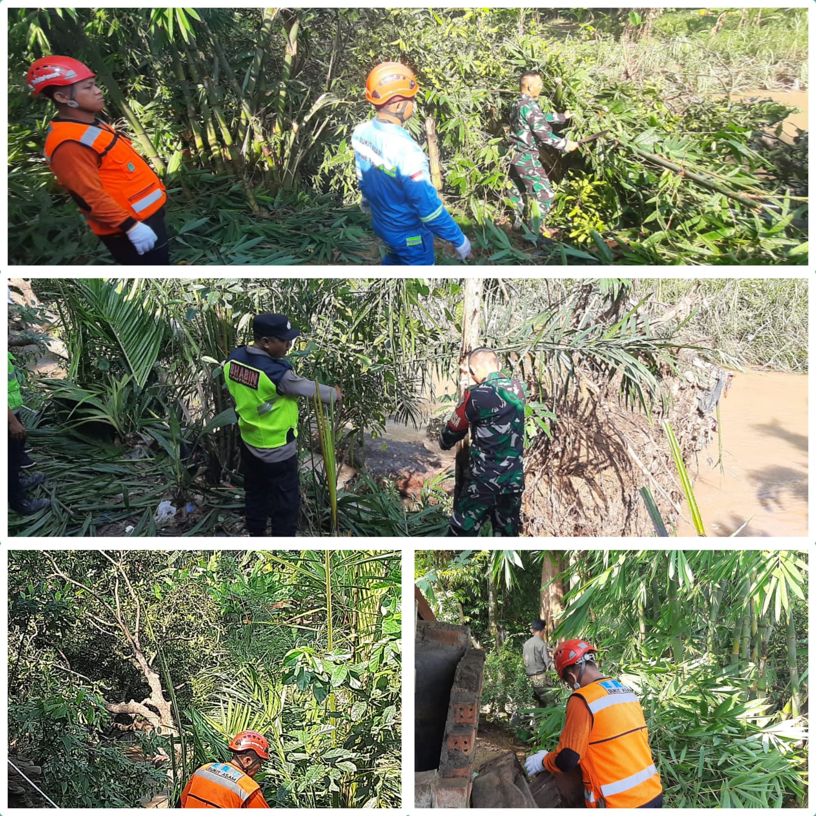 Babinsa Koramil 404-05/TE Terjun Langsung Bantu Evakuasi Pohon Tumbang di Wilayah Binaan nya