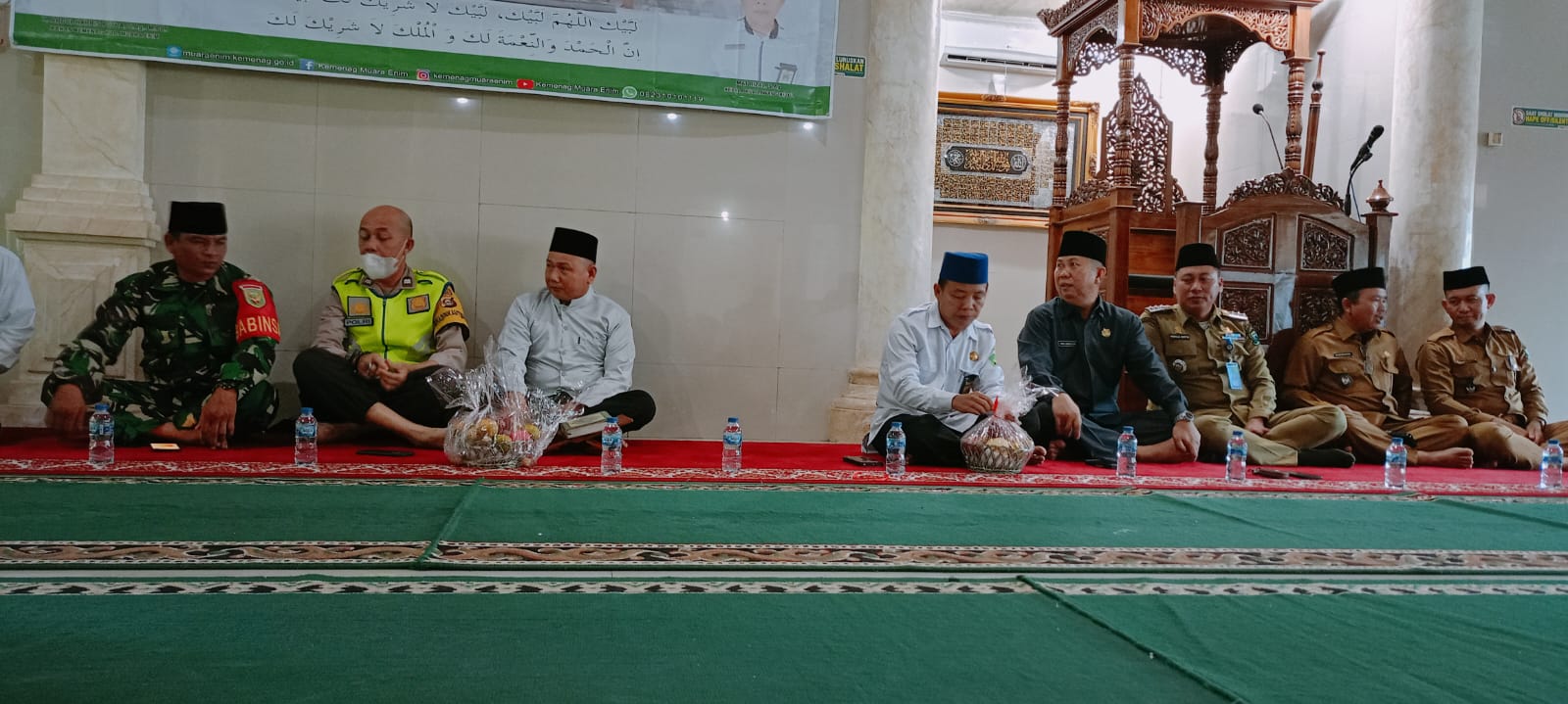 Babinsa Koramil 404-05/Tanjung Enim, Monitor Acara Pembukaan Manasik Calon Haji