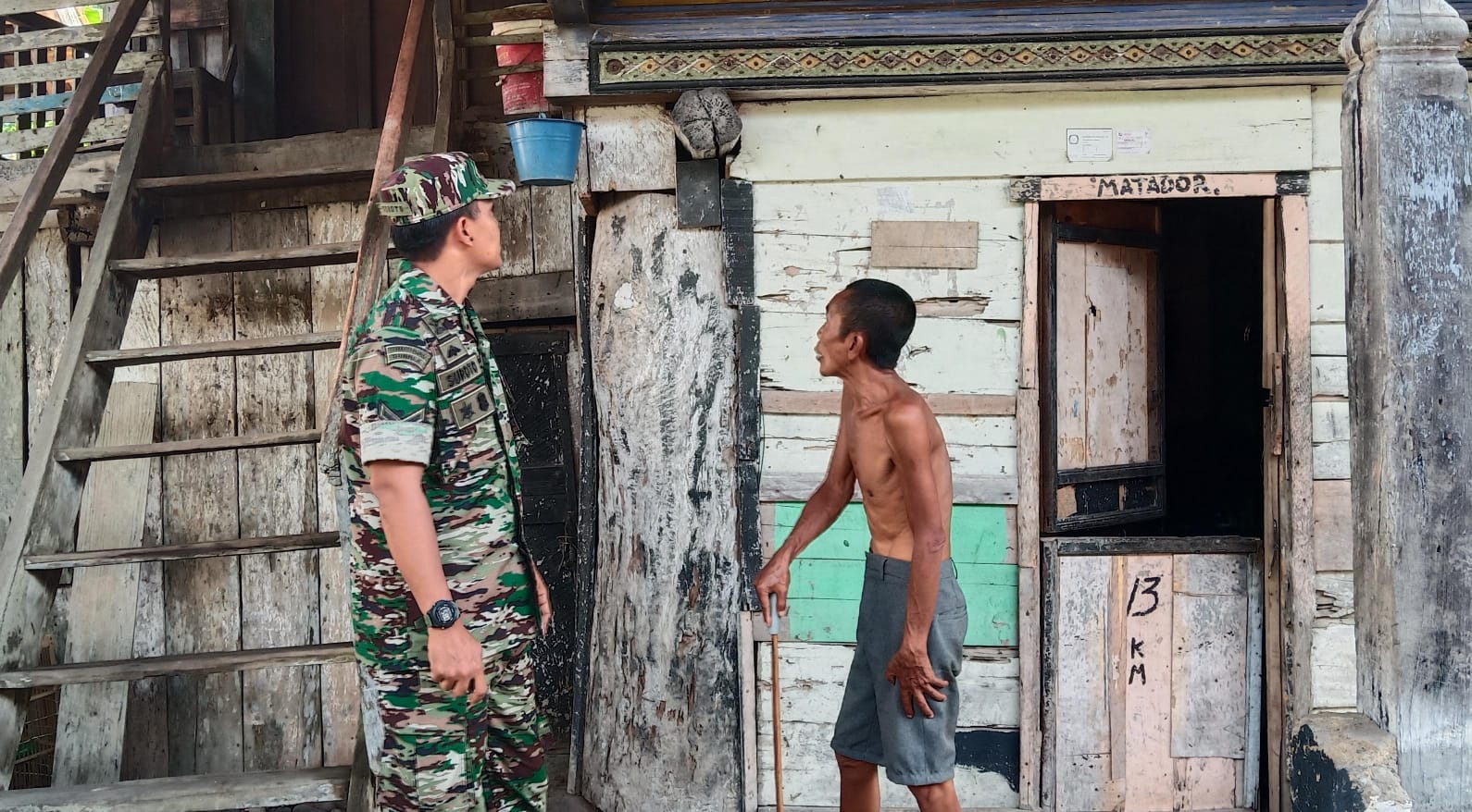 Komsos dan Anjangsana ke Warga Binaan, gencar di lakukan babinsa Koramil Tanjung Enim