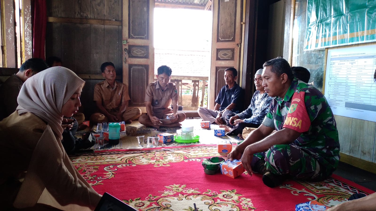 Serda Jarkoni, Ikuti Kordinasi Bersama Pemdes Muara Meo, Bahas Keamanan