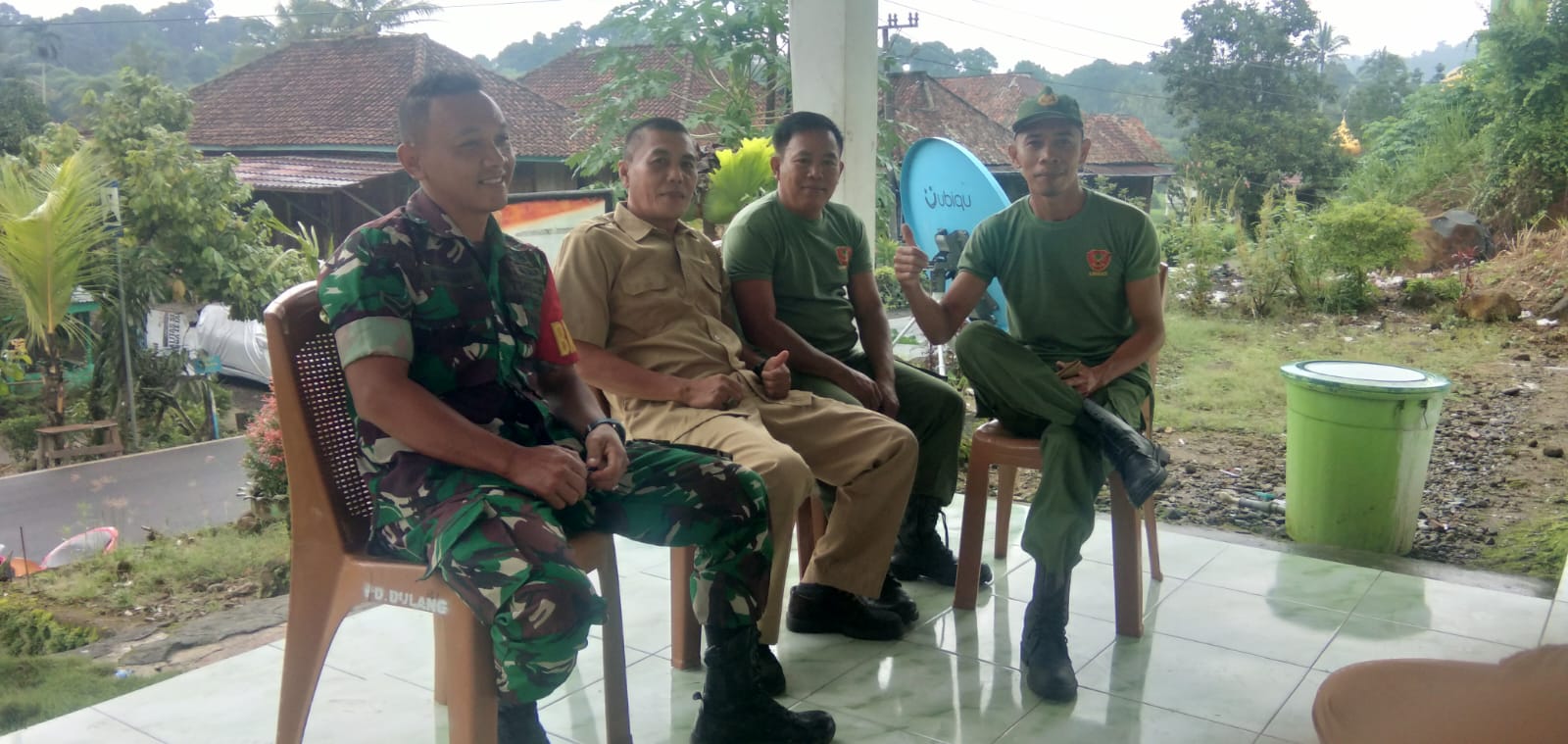 Komsos, Babinsa dan Kadus Serta Hansip Desa Pandan Dulang, Bahas strategi Keamanan