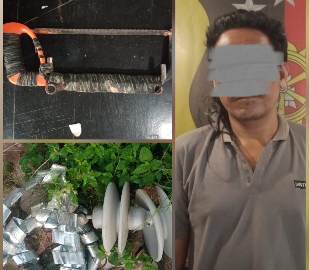 Team Trabazz Polsek Gunung Megang Tangkap Pelaku Pencurian Kabel Listrik PLTU