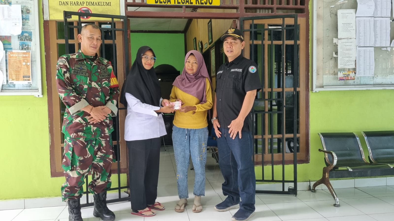 Babinsa Koramil 05/TE Sambut Baik Bantuan Dana CSR PTBA kepada Warga Binaan