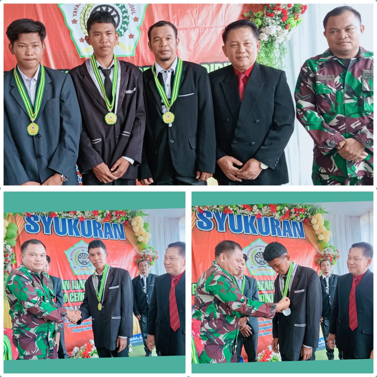 Babinsa Desa Lingga Hadiri Acara Syukuran PKBM Cendikia Unggul