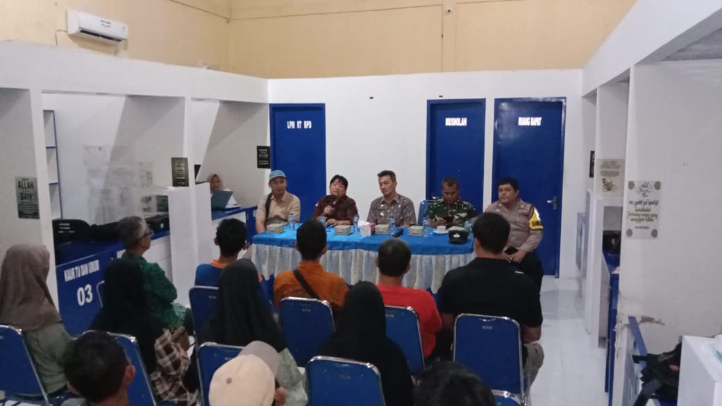 Babinsa Tanjung Baru Koramil 05/TE, Walping Sosialisasi Seismik PT Pertamina