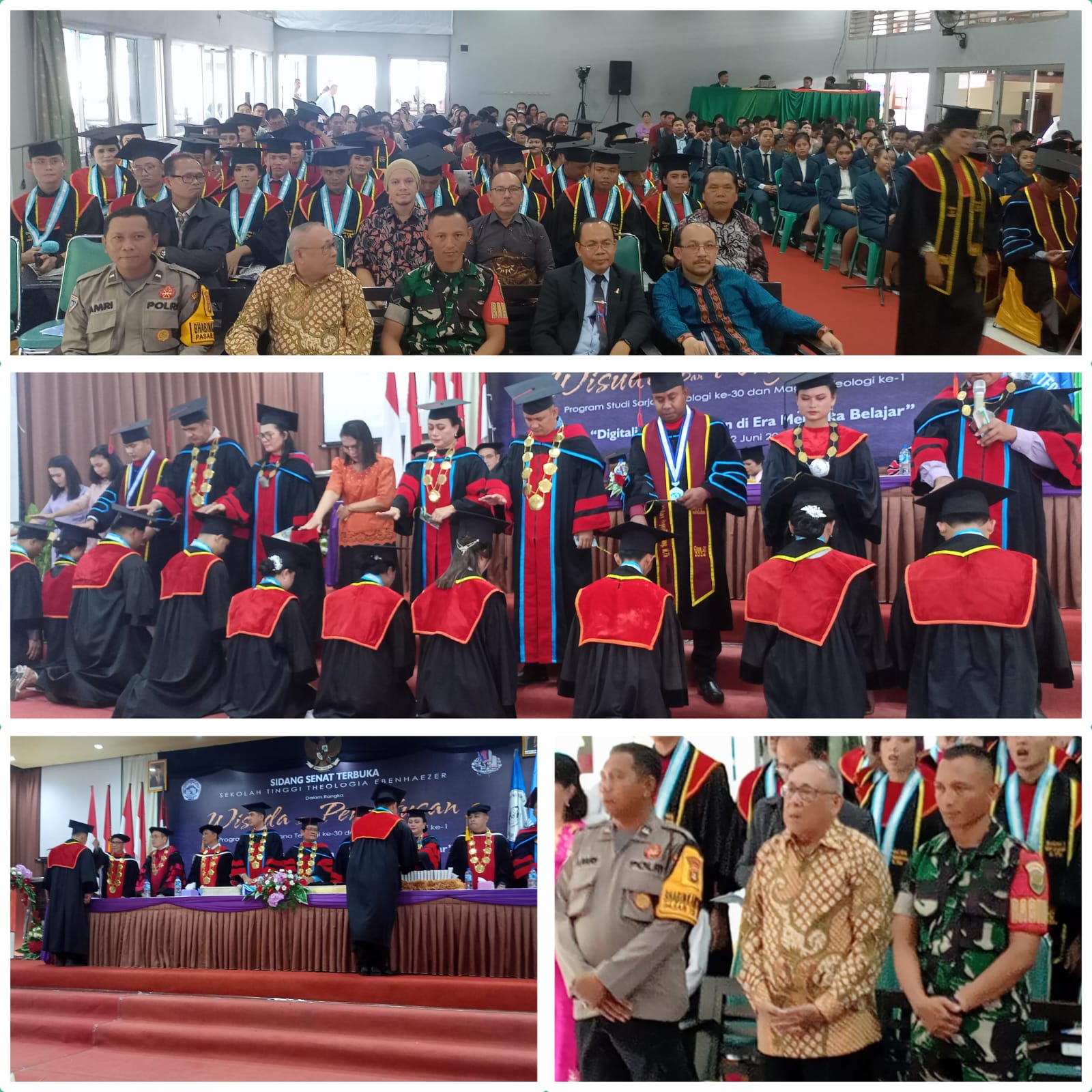 Serda Imam, Babinsa Pasar Tanjung Koramil 05/TE Hadiri Wisuda STT TEOLOGI EBENHAEZER