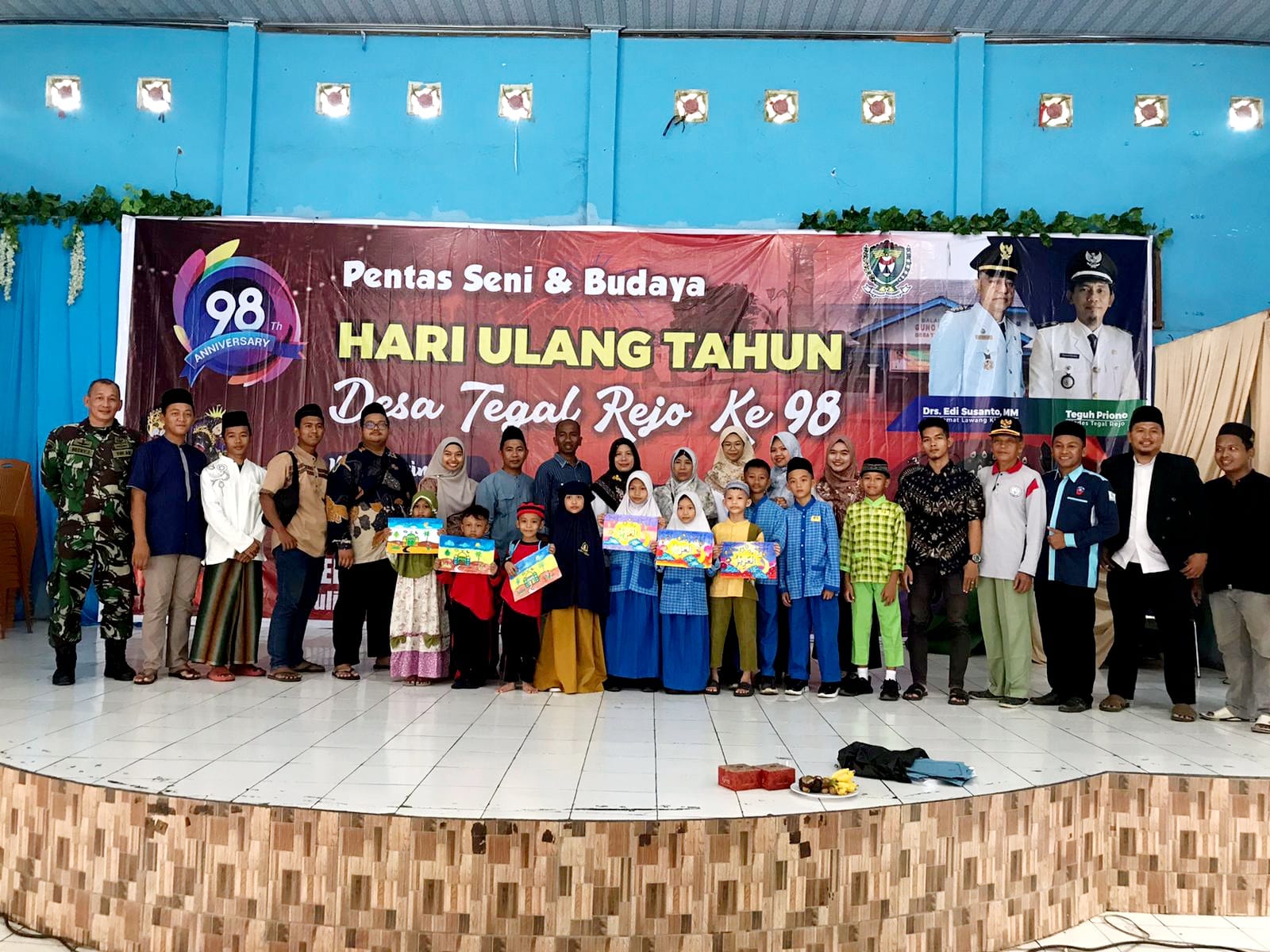 Babinsa 404-05/Tanjung Enim, Akui Rangkaian Kegiatan HUT Desa Tegal Rejo Sangat Meriah