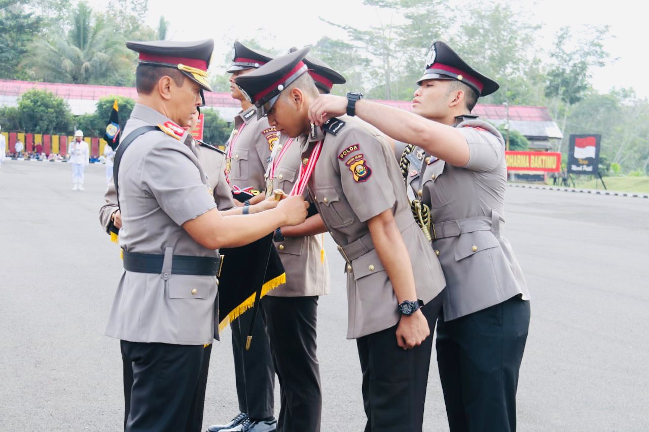 Kapolda Sumsel Irjen A Rachmad Wibowo Lantik 167 Bintara Polri Lulusan Pendidikan Pembentukan di SPN Betung