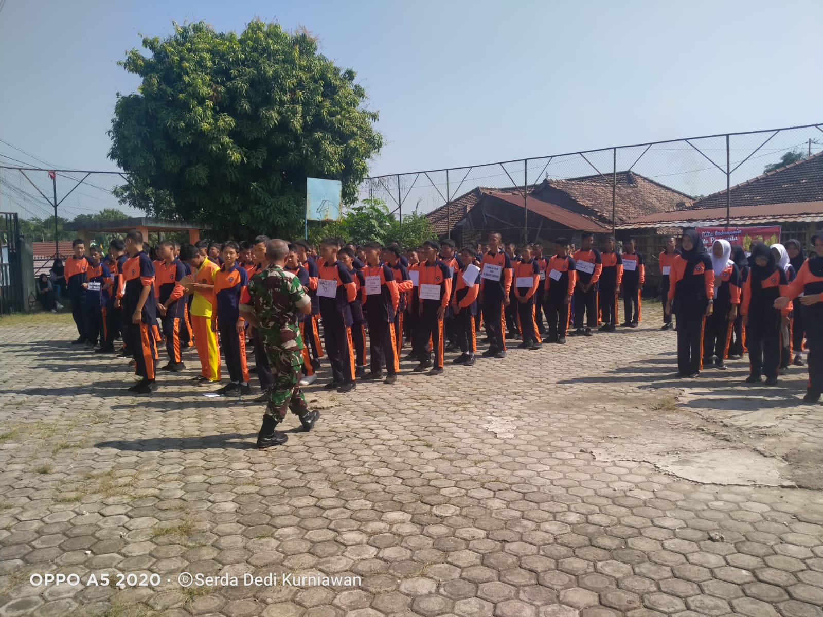 Babinsa Koramil 404-05/Tanjung Enim Berikan Materi Pembinaan Pada Giat MPLS