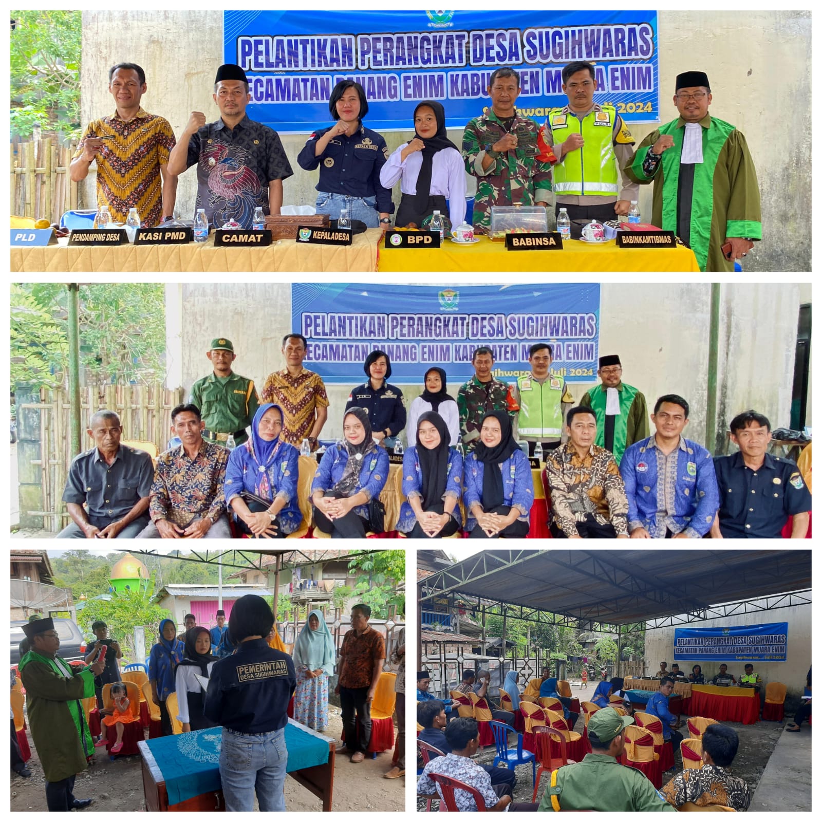 Berikut Pesan Babinsa Sugi Waras Koramil 404-05/Tanjung Enim Kepada Kadus 1 Yang Baru di Lantik