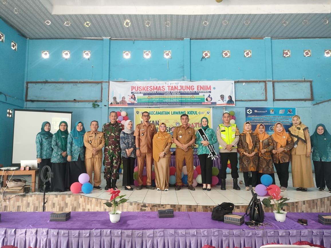 Babinsa Koramil 404-05/Tanjung Enim Sambut Baik Giat PIN Polio di Tegal Rejo