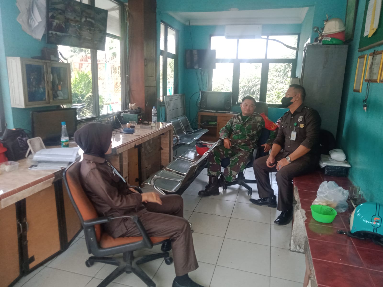 Berikut Laporan Babinsa Koramil 404-05/Tanjung Enim Ketika Anjangsana Ke PT PLTU UBK Bukit Asam