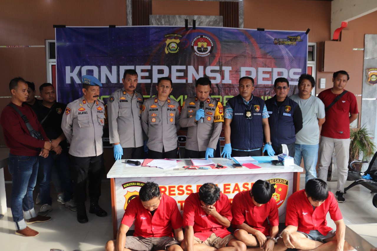 Team Trabazz Polsek Gunung Megang Ringkus Komplotan Pencurian Sepeda Motor di 4 TKP