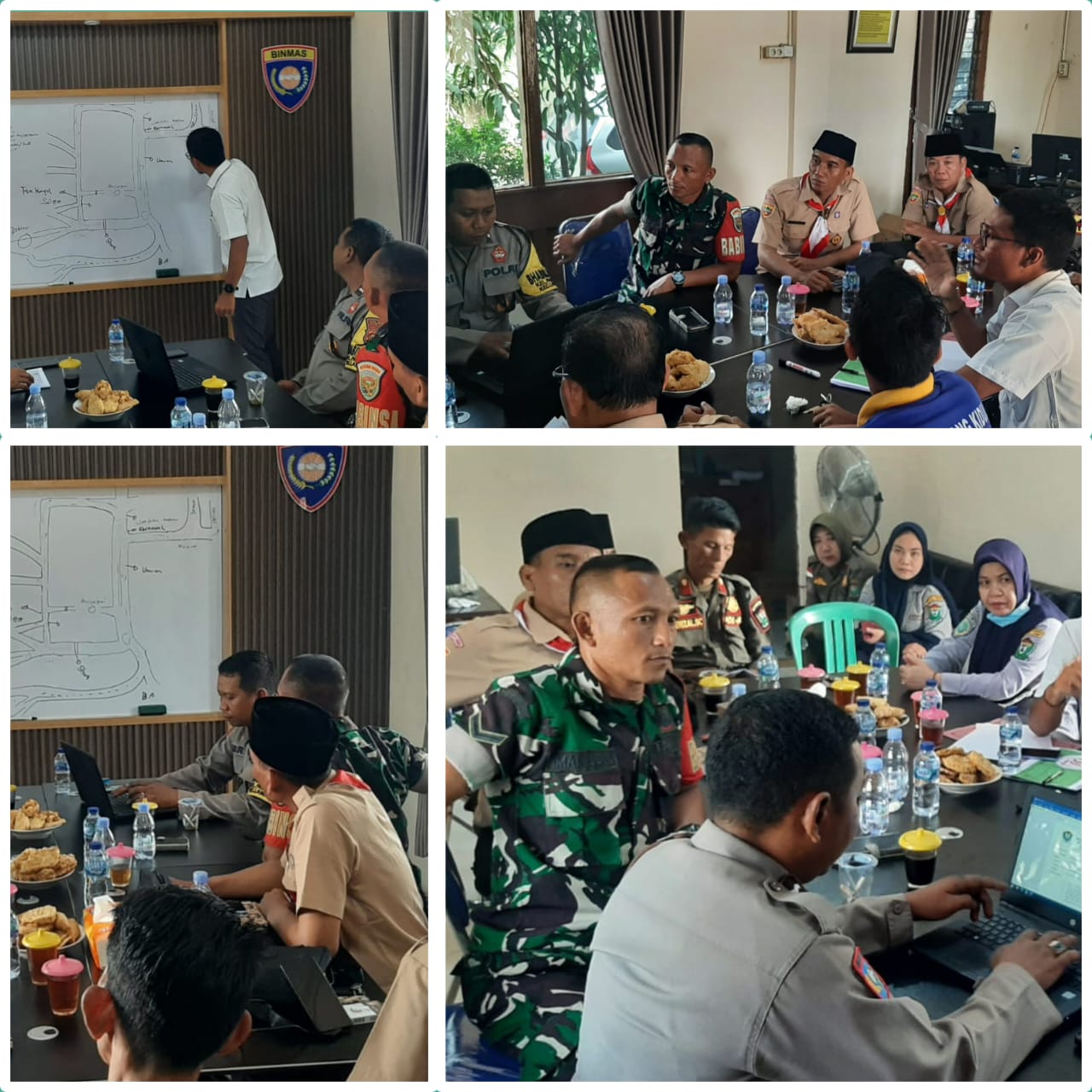 Antisipasi Kemacetan di Acara Karnaval, Babinsa Koramil 404-05/Tanjung Enim Ikuti Rapat